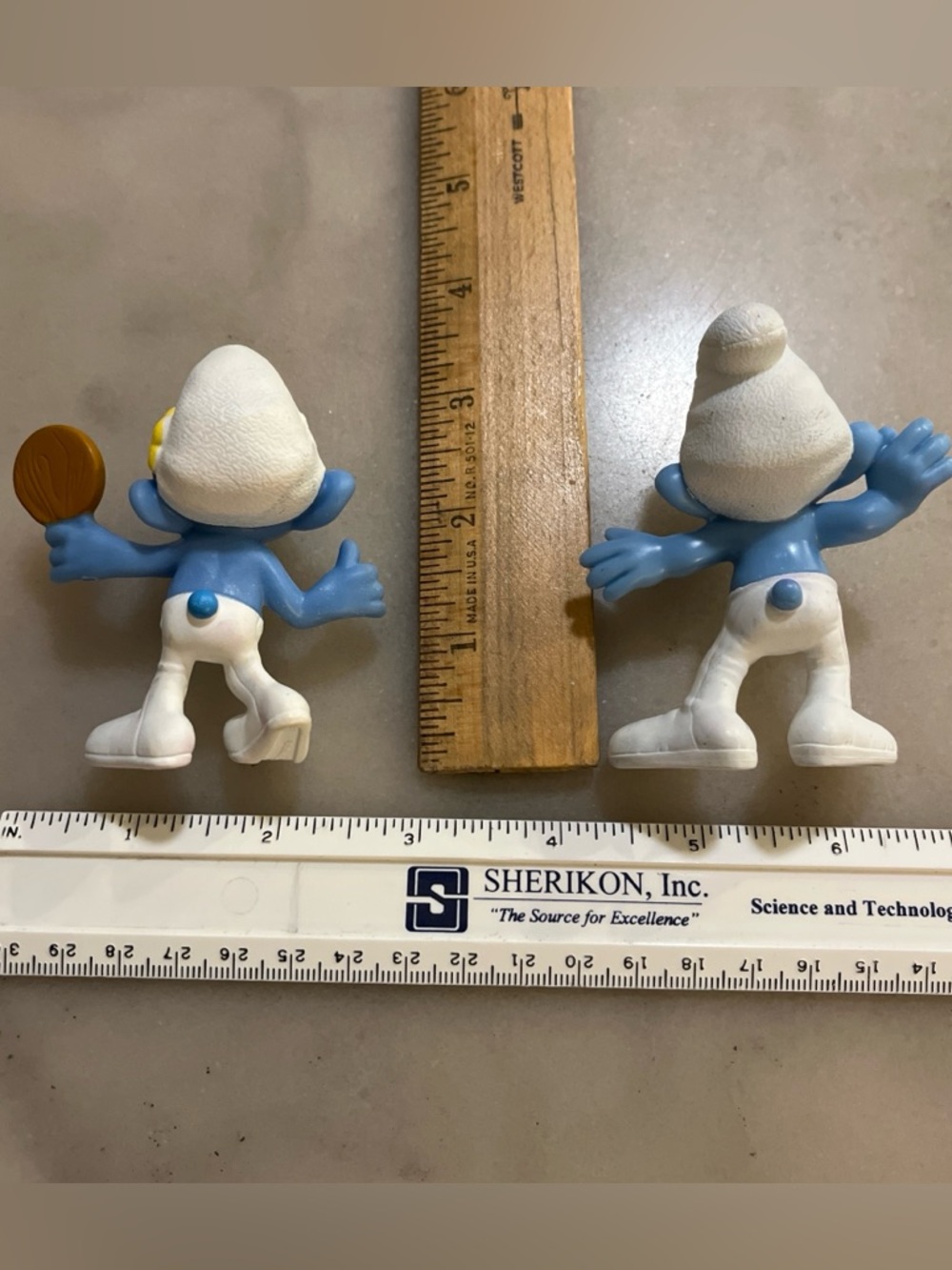 Smurfs Vintage Blue PVC Figure Lot - 2 Pieces - Picture 3 of 3